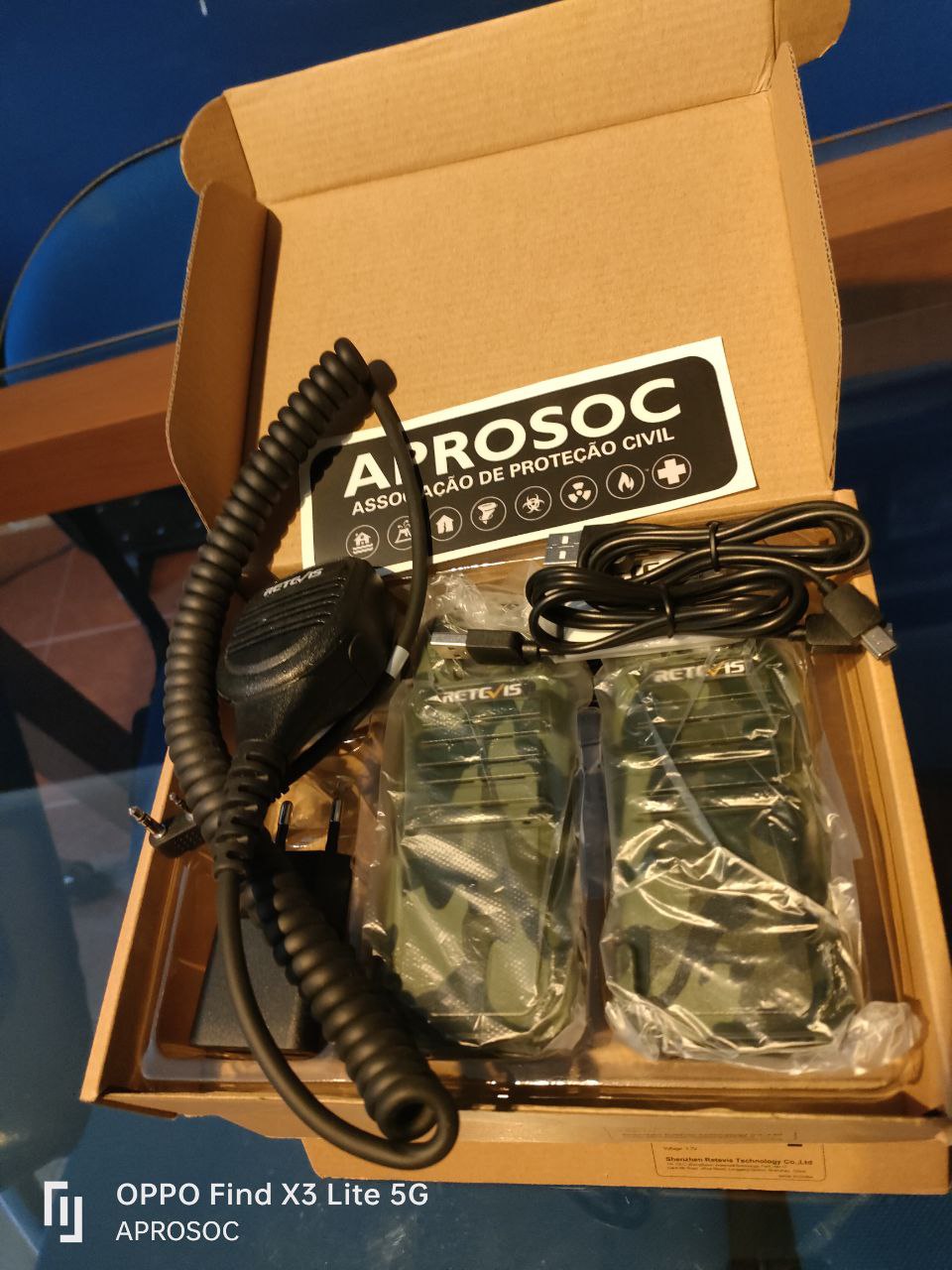 APROSOC entrega mais 6 rádios PMR446 a pessoas desprotegidas