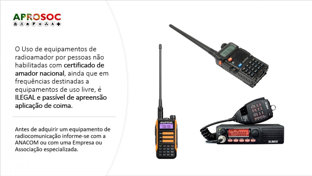 Uso ilícito de equipamentos de radiocomunicações